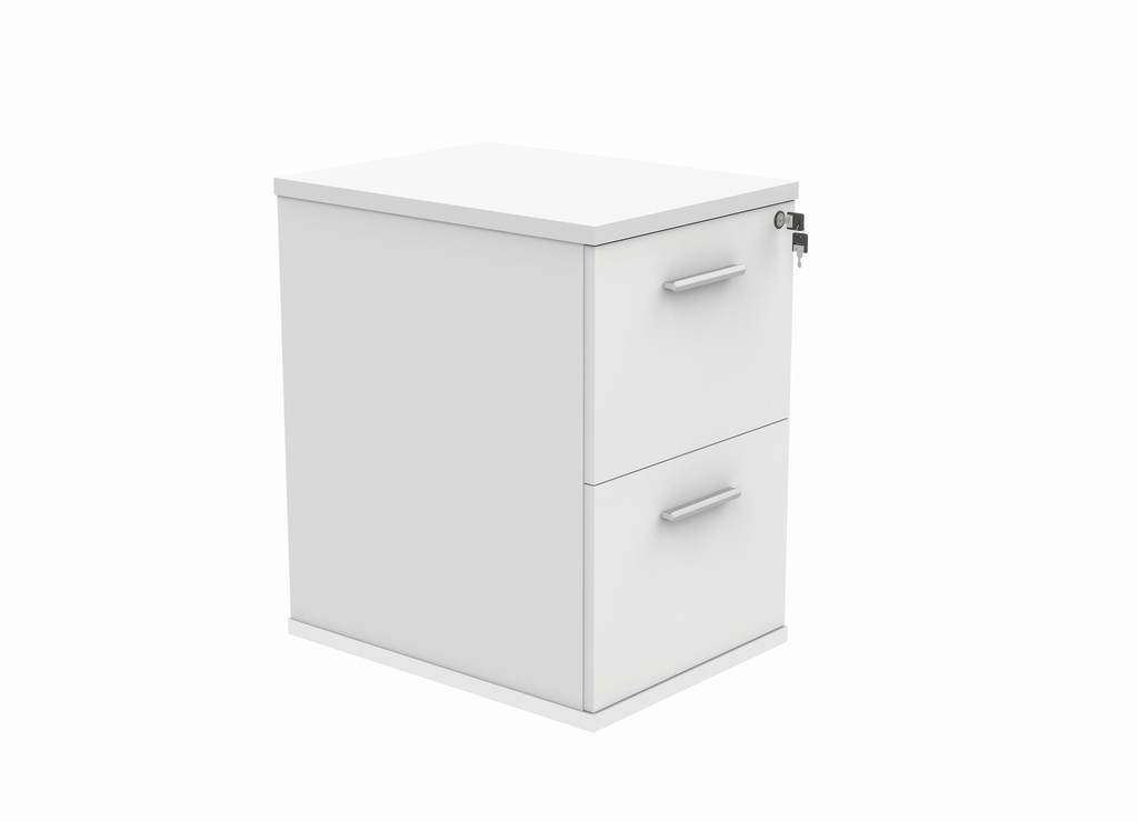 Filing Cabinet Office Storage Unit (FSC) | 2 Drawers | Arctic White