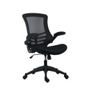 [CH0790BK] Marlos Mesh Back Office Chair with Folding Arms (Black)