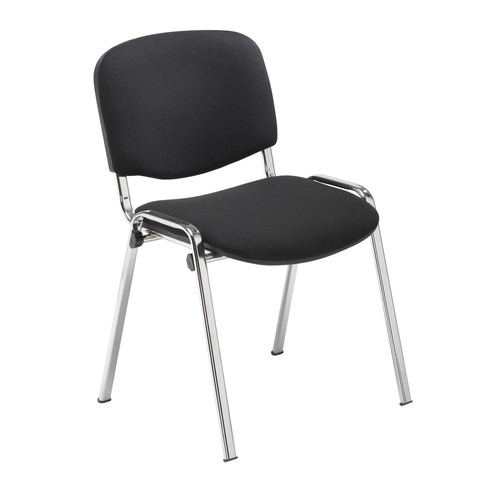 [CH0503BK] Club Chair - Chrome Frame (Black)