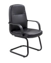 Canasta Visitor Pu Chair - Black