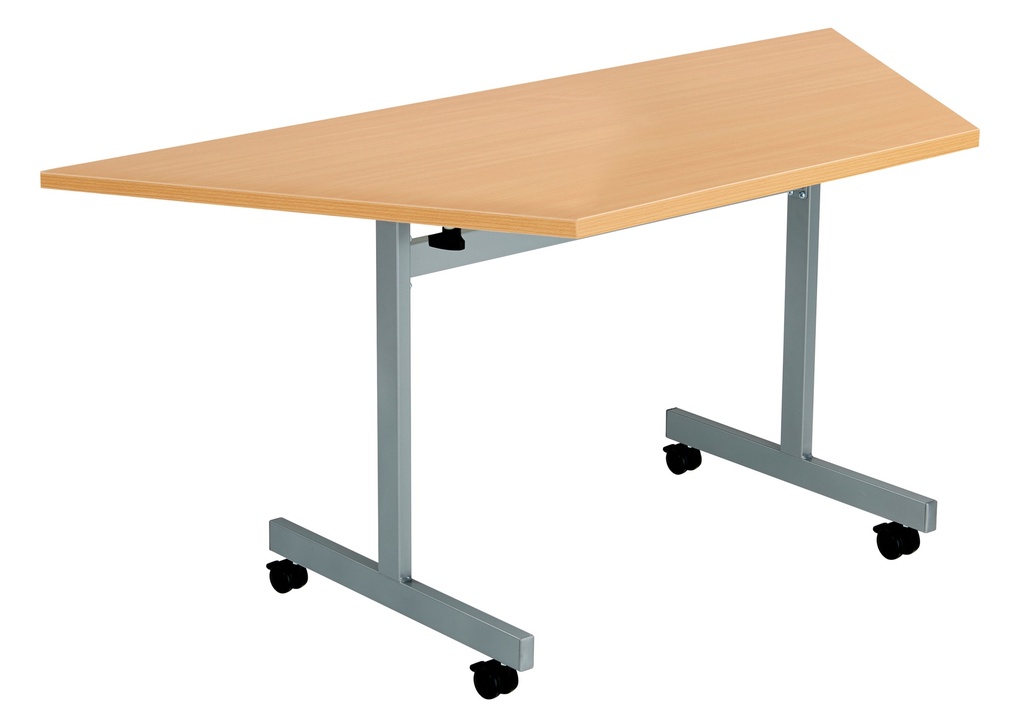 One Eighty Trapezoidal Tilting Table (FSC) | 1600 X 800 | Beech/Silver | 