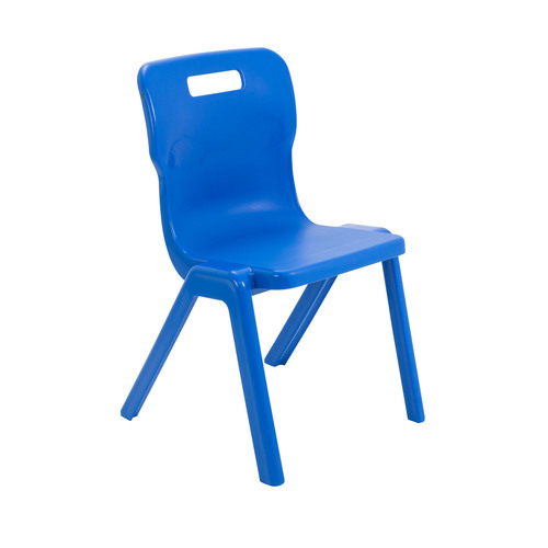 430 High Antibacterial One Piece Polypropylene Chair - Blue