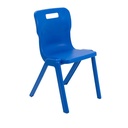 460High Antibacterial One Piece Polypropylene Chair - Blue