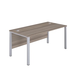 [GP1060RECGOSV] 1000X600 Goal Post Rectangular Desk Grey Oak-Silver
