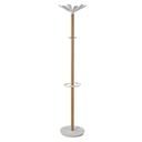 Wooden Coat Stand Bch/Wht