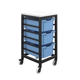 [T-STOR-3D-F02BLUE] Titan Storage Unit with Tray Drawers