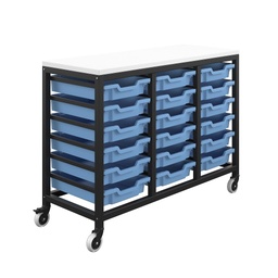 [T-STOR-18D-F01BLUE] Titan Storage Unit with Tray Drawers